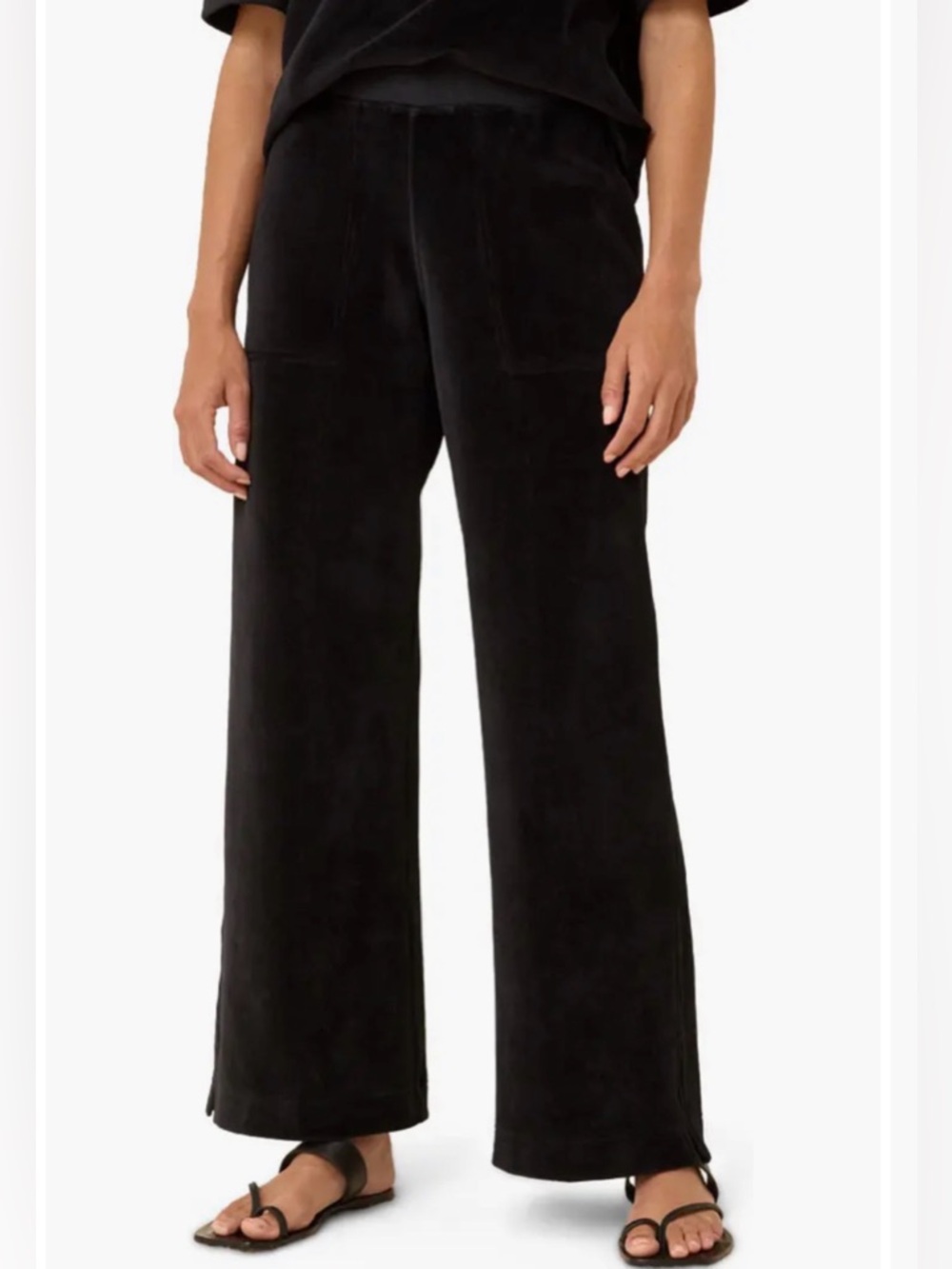 Pact Organic Cotton Pure Velour Wide Leg Pant